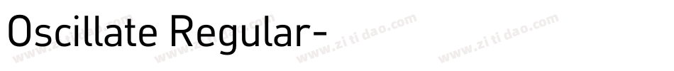 Oscillate Regular字体转换